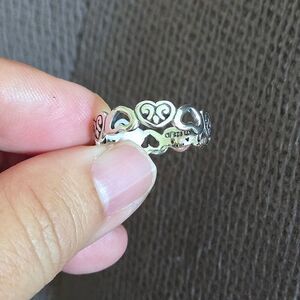 Annika Witt Sterling Silver🤍 Eternal♾️ Hearts💕 Ring💍 - NWT
